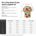 thumbnail image 7 of Disketp Men's Hawaiian Fall Maple Leaves Print Shirts Button Down Holiday Beach Shirts-Large, 7 of 7
