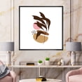 thumbnail image 2 of Designart 'Abstract Plants With Elementary Shapes' Modern Framed Canvas Wall Art Print, 2 of 5