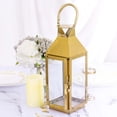 thumbnail image 2 of Efavormart 14" GOLD Stainless Steel Lantern Candle Holder Tabletop Centerpiece, 2 of 11