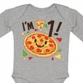 thumbnail image 4 of Inktastic I'm One Pizza Birthday Party Boys or Girls Long Sleeve Baby Bodysuit, 4 of 5