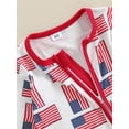 thumbnail image 6 of Hirigin 4th of July Baby Boy Girl Outfit 3 6 12 18 Months Cute American Flag Zip-up Jumpsuit Romper Independence Day Clothes, 6 of 8