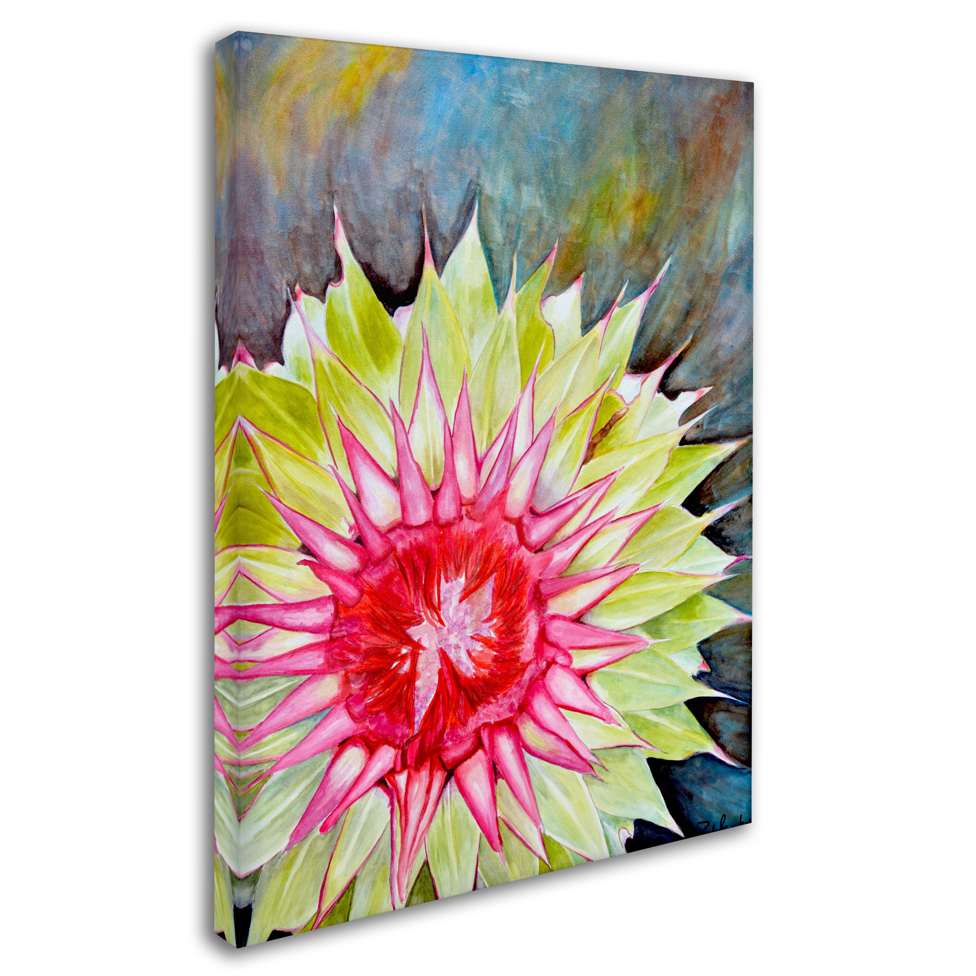 Trademark Fine Art "Thistle" Canvas Art by Jennifer Redstreake