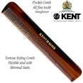 thumbnail image 2 of Kent Slim Jim Handmade All Fine Tooth Pocket Comb for Men, Hair Comb Straightener for Everyday Grooming Styling Hair, Mustache and Beard, Use Dry or with Balms, Saw Cut Hand Polished, Made in England, 2 of 5