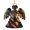 Angel Shape, variant on Wolf American USA Flag Wooden Christmas Ornament Angel Shape,Xmas Tree Hanging Decoration 6 PCS