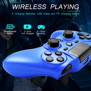 Wireless Controller Compatible with P4/P4 Slim/P4 Pro/Windows PC, Blue