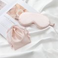 thumbnail image 1 of Máscara de Ojos de satén sedoso personalizada, monograma personalizado, recuerdo de boda, Ideas de regalo para dama de honor, juego de viaje para despedida de soltera, novia, 1 of 4