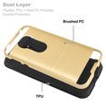 thumbnail image 2 of Motorola Moto G6 Play / G6 Forge / XT1922 Hybrid Metal Brushed Shockproof Tough Case Cover, 2 of 4
