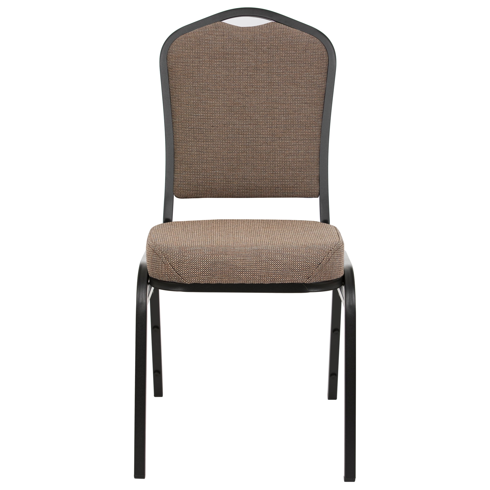 Hampden Furnishings Lila Collection Fabric Banquet Chair, Natural Taupe, Pack of 2