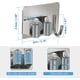 thumbnail image 4 of Soporte de pared para escoba, paquete de 5 colgadores de pared autoadhesivos para soporte de fregona (1 gancho y 1 clip) colgadores de herramientas antideslizantes de acero inoxidable para garaje, jardín, baño, armario BANYUO Electrónica, 4 of 6