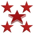 thumbnail image 1 of Uxcell 6" Star Cutouts, 48 Pack Star Cutout Double Printed Paper Stars for Classroom Decoration DIY Craft, Red, 1 of 7