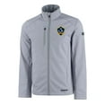 thumbnail image 2 of Men's Cutter & Buck  Gray LA Galaxy Evoke Eco Softshell Recycled Full-Zip Jacket, 2 of 3