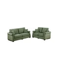 thumbnail image 2 of Corduroy In Sage For A Cozy Living Space With Pillows Included Modern Couch Rolled Arm Rests And Back, 2 of 5
