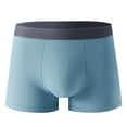thumbnail image 2 of ZQUUVOU Men's Boxer Briefs Cotton Breathable High-Elastic Underwear (Sky Blue,XL), 2 of 7