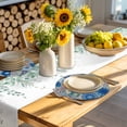 thumbnail image 4 of Boho Geometric Round 15 Inch Placemats Set of 6, Southwest Abstract Traditional Art HeatResistant Non Slip Place Mats for Dining Table, Wipeable Braided Kitchen Table Mats for Housewarming, 4 of 9