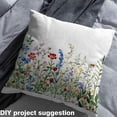 thumbnail image 2 of Homewish Female Cartoon Flower 01, Rustic Groovy Daisy Floral Room Decor Fabric by the Yard, Watercolor Artwork Sewing Fabric, Luxury Bedroom Decor, 2 of 6