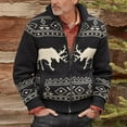 thumbnail image 4 of LOVZFMLL Cardigan for Women Men's Fashion Fall Winter Sweater Loose Large Size Mixed Color Sweater Cardigan Jacket, 4 of 6