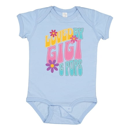 

Inktastic Gigi and Pops Love Me Granddaughter Gift Baby Girl Bodysuit