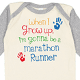 thumbnail image 4 of Inktastic Marathon Runner Future Boys or Girls Long Sleeve Baby Bodysuit, 4 of 5
