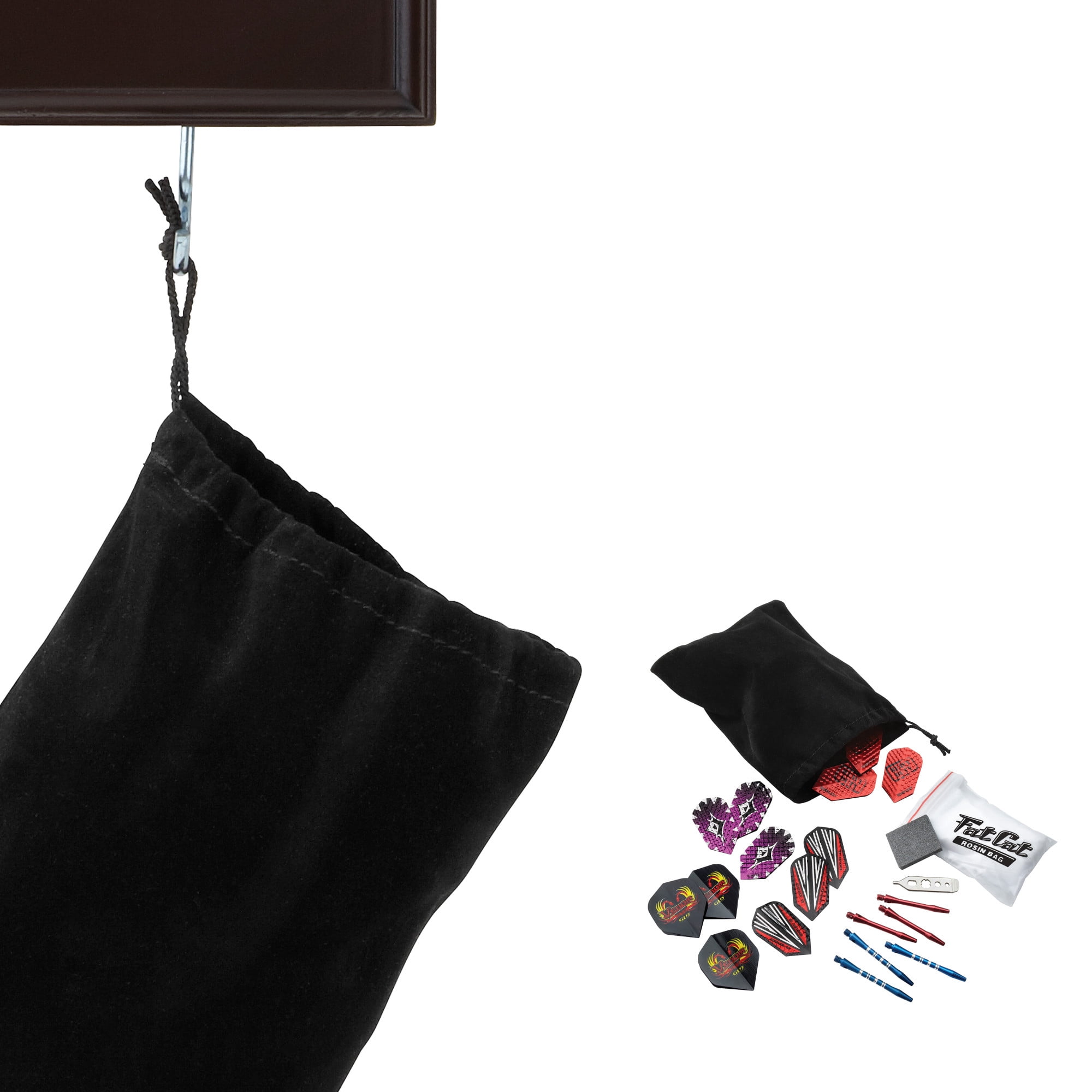 Viper Dart Caddy, Wall Mounted Dart Rack for 12 Darts, Mahogany