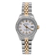 thumbnail image 1 of Pre-Owned Rolex Datejust 26MM 69173 White Diamond Dial Diamond Bezel Two Tone Yellow Gold Jubilee Bracelet 1.2ct, 1 of 8
