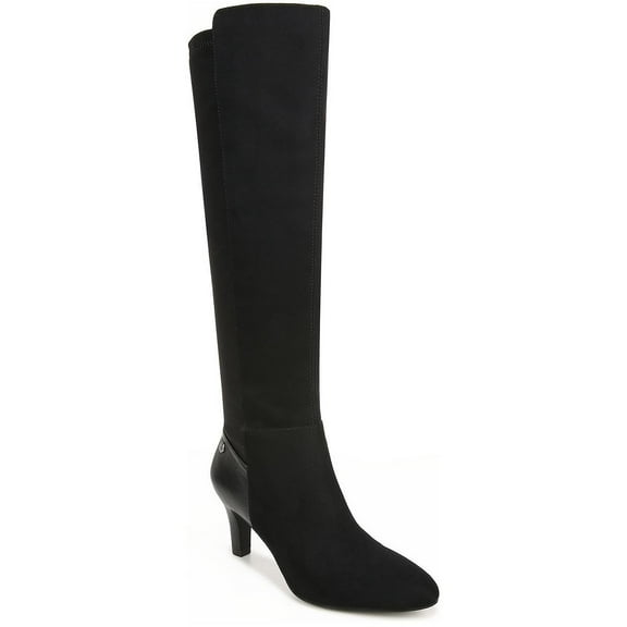 LifeStride Womens Gracie Faux Suede Heels Knee-High Boots