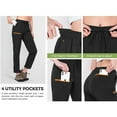 thumbnail image 3 of Hiauspor Hiking Cargo Pants Women with 4 Pockets Quick Dry Breathable Workout Jogging Outdoor Black XL, 3 of 6