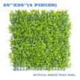 thumbnail image 1 of Sunshades Depot Artificial Mimose Fence Panel Green Wall Windscreen Privacy Screen Decorative Ivy Faux Leaves-4Pcs, 1 of 7