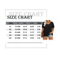 thumbnail image 4 of TIYOMI Plus Size Tops For Women Short Sleeve Henley Shirts Buttons Up Summer T-shirts Black Henley Crewneck Casual Tunics XL 16W 18W, 4 of 4