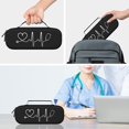 thumbnail image 4 of BOVKE Stethoscope Case, Lightweight Slim Stethoscope Holder Compatible with 3M Littmann Classic III, Lightweight II S.E, Littmann Cardiology IV, MDF Acoustica Deluxe Stethoscopes, Black, 4 of 7