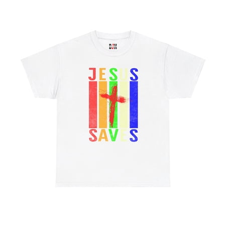 DJH Apparel | Jesus Saves Christian Unisex Cotton T-shirt DJH Apparel | Jesus Saves Christian Unisex Cotton T-shirt
