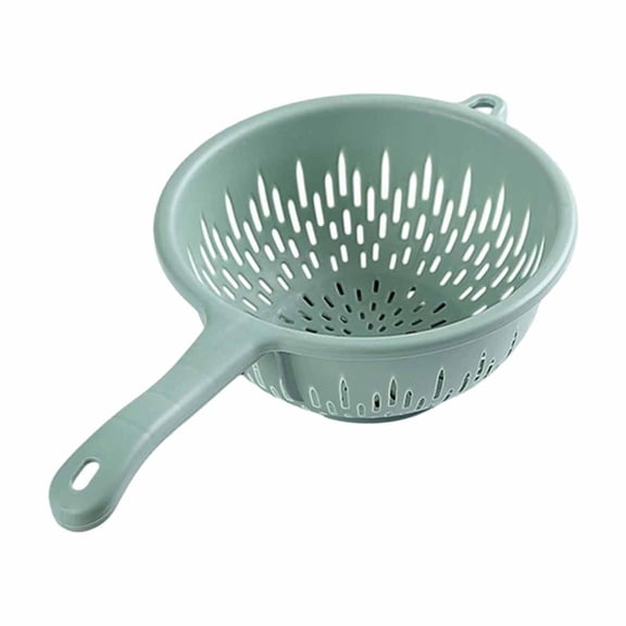 Colander With Handle For Efficient Kitchen Use Compact Food Strainer Ideal Washing Fruits Vegetables Easy Storage Home
