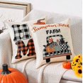 thumbnail image 2 of Fall Pillow Cover 18x18in 4pcs Set, Buffalo Checkered Pumpkin, 2 of 5