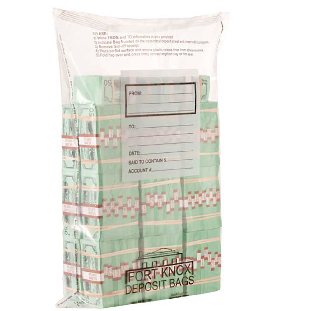 20 Bundle Ultima Blue® Deposit Bags Holds 20 Bundles of Cash 250