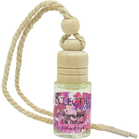 Sweet Pea Scented Car Diffuser by Eclectic Lady, 7.5 ml, Air Freshener, Premium Grade Fragrance Oil