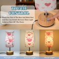thumbnail image 3 of Touch Control Table Lamp with LED Bulb Bedside Lamp for Bedroom Living Room Pink Cute Pigs, 3 of 8