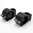 thumbnail image 3 of 46mm 7/8" CNC Aluminum Motorcycle Black Fork Tube Clip on Handlebar Regular Heads Replaceable Compatible with Universal bike cafe racer, 3 of 4