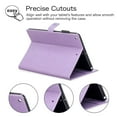 thumbnail image 7 of iPad 8th Gen Case 10.2", iPad 7th Generation Case Cover, Allytech Premium PU Leather Blossom Design Smart Cover Auto Sleep Wake Slim Lightweight Shockproof Folio Stand Case for Apple iPad 10.2",Purple, 7 of 7