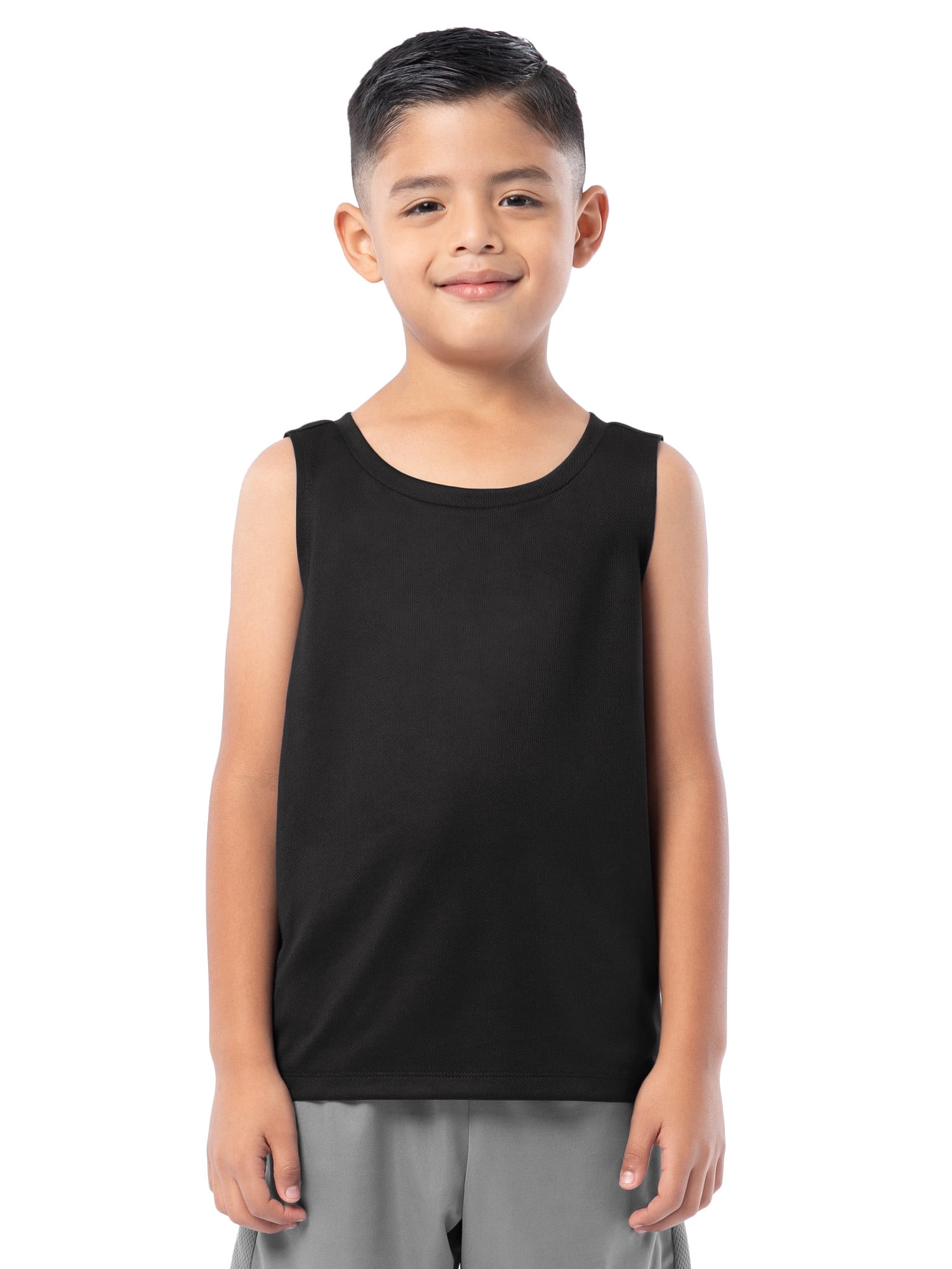 Athletic Works Boys Core Active Muscle Tank Top, 2-Pack, Sizes 4-18 & Husky