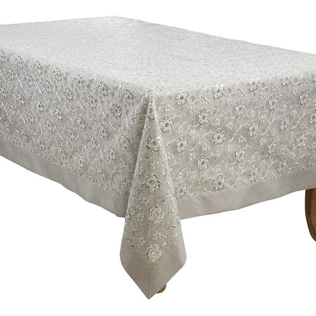 

Embroidered Table Runner White 16 x120