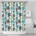 thumbnail image 2 of Waterproof Pioneer Shower Curtain 84x72 Inch Polyester Unique Colorful Floral Shower Curtain for Bathroom Hotel Home Decor with 12 Plastic Hooks, 2 of 5