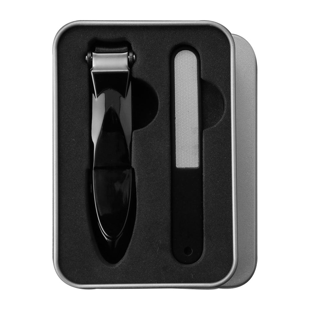  Splash-proof nail clippers and Toenail Clippers Set,Sharp  Sturdy Fingernail, detachable, washable, suitable for the elderly, adults,  Set of 2 of nail clippers (Black) : Beauty & Personal Care