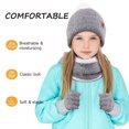thumbnail image 5 of OZERO Warm Winter Hat and Gloves Scarf Set, Beanie Hat Winter Gloves Fleece Lining Boys / Girls, 5 of 8