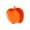 Orange, variant on HBBKVI 3" Apple Shaped Plates, Plastic Plates for Cake Salad Snack, Orange