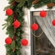 thumbnail image 5 of Decoraciones de Halloween, 6 bolas navideñas de terciopelo flocadas, adornos para árbol de Navidad, bolas de plástico, adornos colgantes decorativos de Navidad, decoración para árbol de Navidad, bola, 5 of 6