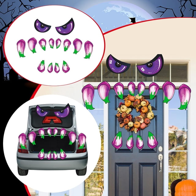 Garage Transformation Kit with Festive Door and Wall Decorative Stickers for Entrance Window