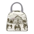 thumbnail image 1 of Fotbe Horses Grazing On Meadow Bolsa de Almuerzo con Estampado, Lonchera Aislada, Contenedor de Comida Reutilizable Tipo Cooler a Prueba de Fugas, 1 of 6