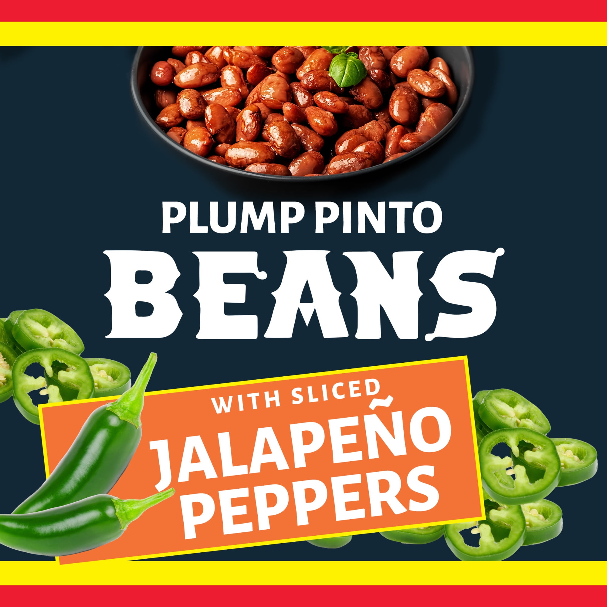 (12 pack) Ranch Style Beans With Sliced Jalapeno Peppers, Canned Beans, 26 oz.
