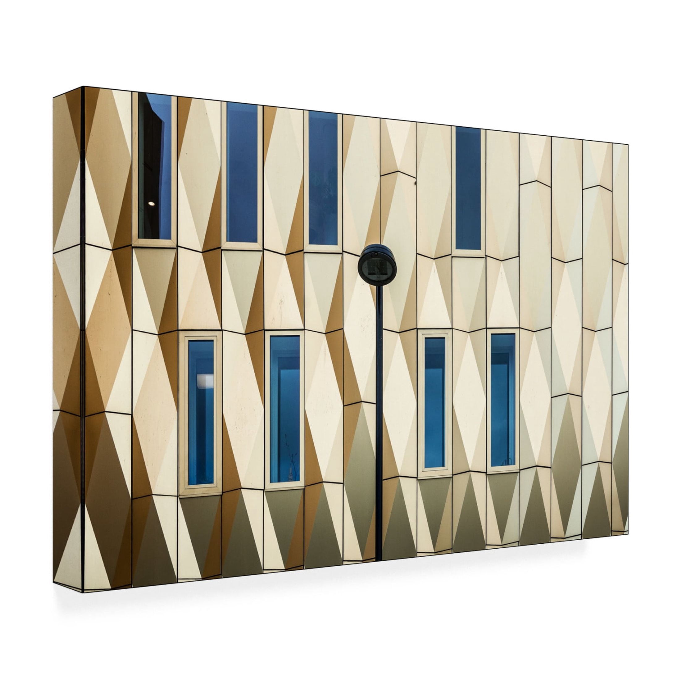 Canvas Wall Art - Henk Van Maastricht 'Facade Details' Wall Art for Living Room, Bedroom, or Office Décor by Trademark Fine Art - 32 x 22 Inches