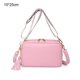 thumbnail image 2 of Bolso bandolera pequeño de PU de gran capacidad para niñas con un solo hombro, color rosa, 2 of 5