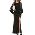 thumbnail image 4 of Wdgfv Womens Sequin Dress Slim Fit Long Evening Gown with Two Tone Sequin Embellishment for Formal Occasions and Special Events, 4 of 8